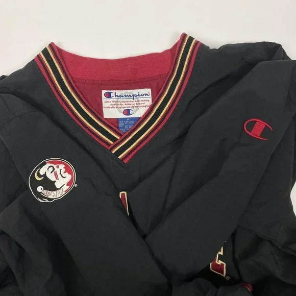 Vintage Champion Lightweight Pullover Jacket Black XLarge. - Picture 4 of 4